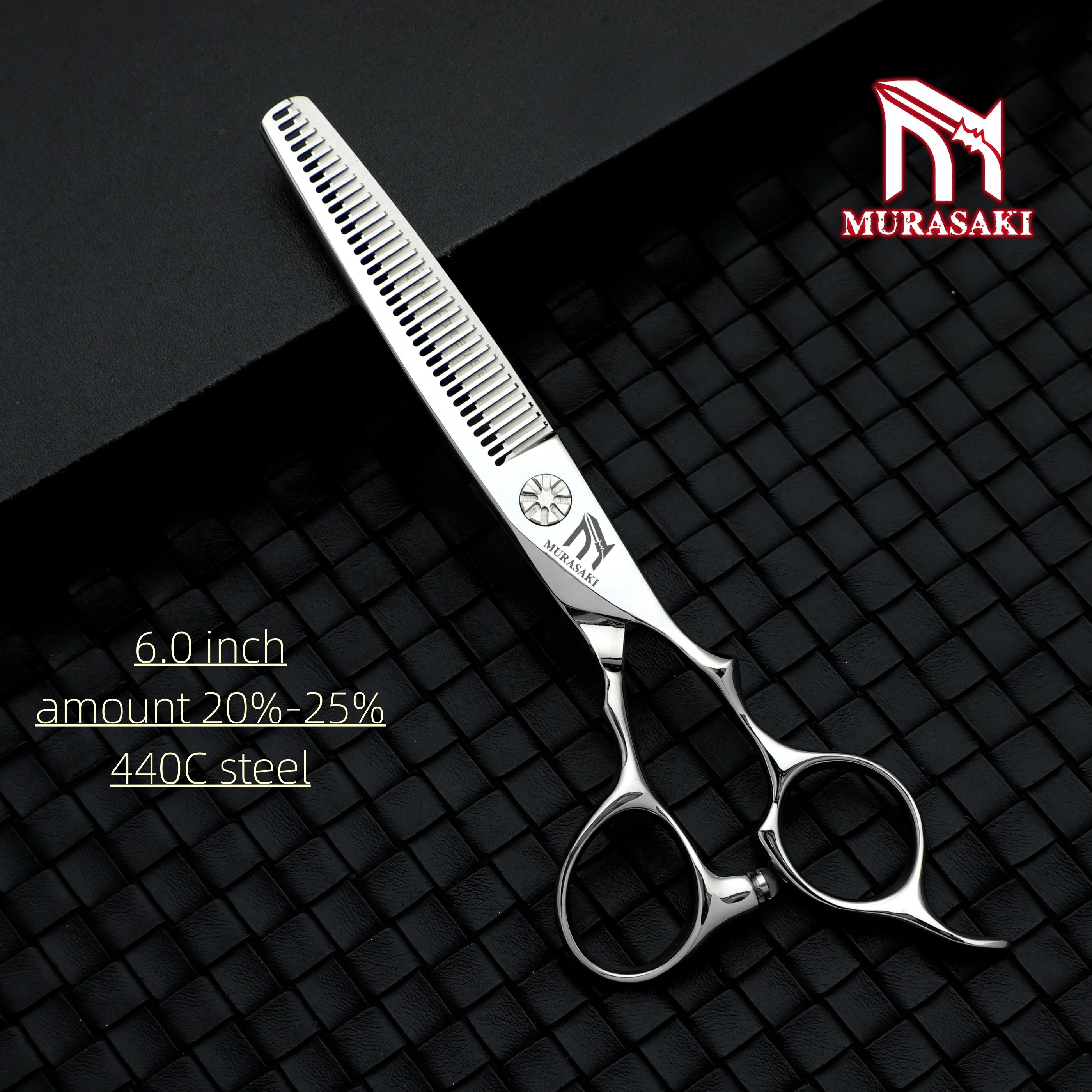 Professionelle Friseurscheren, Hitachi 440C Stahl-Ausdünnungsscheren, Set mit 6,0-6,5 Zoll Haarschneidewerkzeugen, scharf und langlebig – Detail 40