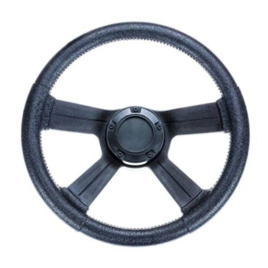 

Weatherproof 13-Inch Marine Boat Soft-Grip Steering Wheel with Cap