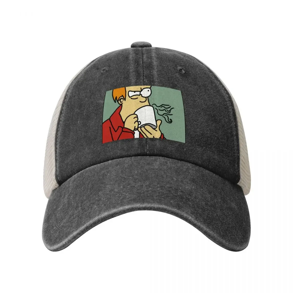 Fry Coffee-Gorra de béisbol Digital a mano alzada, sombrero para niños, gorra de marca para hombre, sombrero de té para hombre y mujer