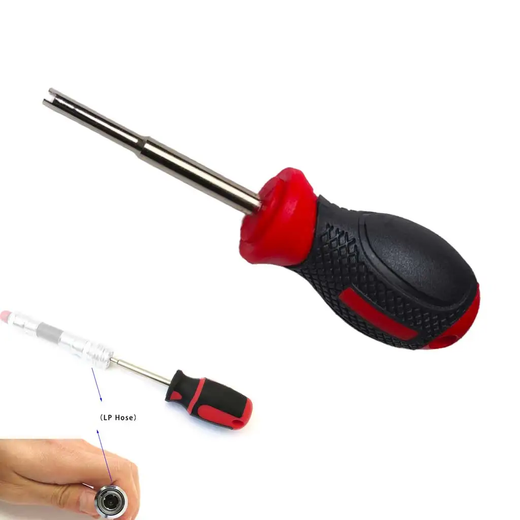 Scuba Tank Valve Core Tool- DIN Yoke Service Key Low Pressure Hose Wrench for Scuba Regulator Maintenance