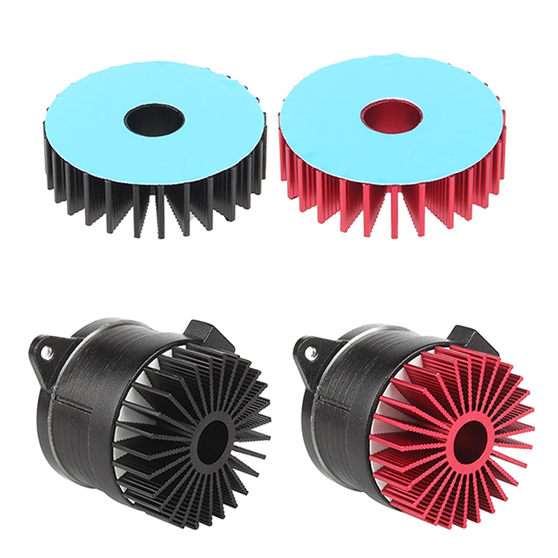 2pcs For Voron 1.0 2.4 3D Printer Part Heat Sink 36 Round Motor Aluminium Red Heat Dissipation Cooling Heat Sink