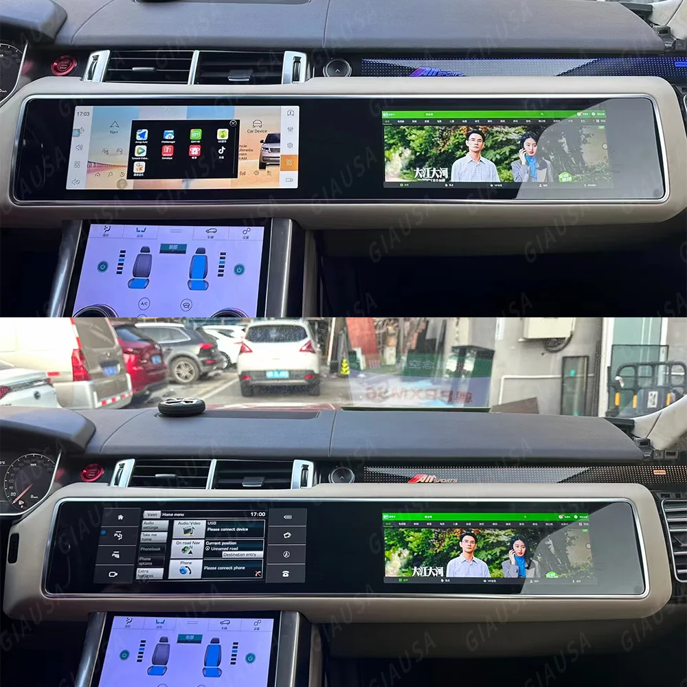 لاند روفر رينج روفر سبورت L494 2013-2019 راديو السيارة مشغل وسائط متعددة نظام تحديد المواقع والملاحة DSP Carplay أندرويد 13 شاشة تعمل باللمس #4