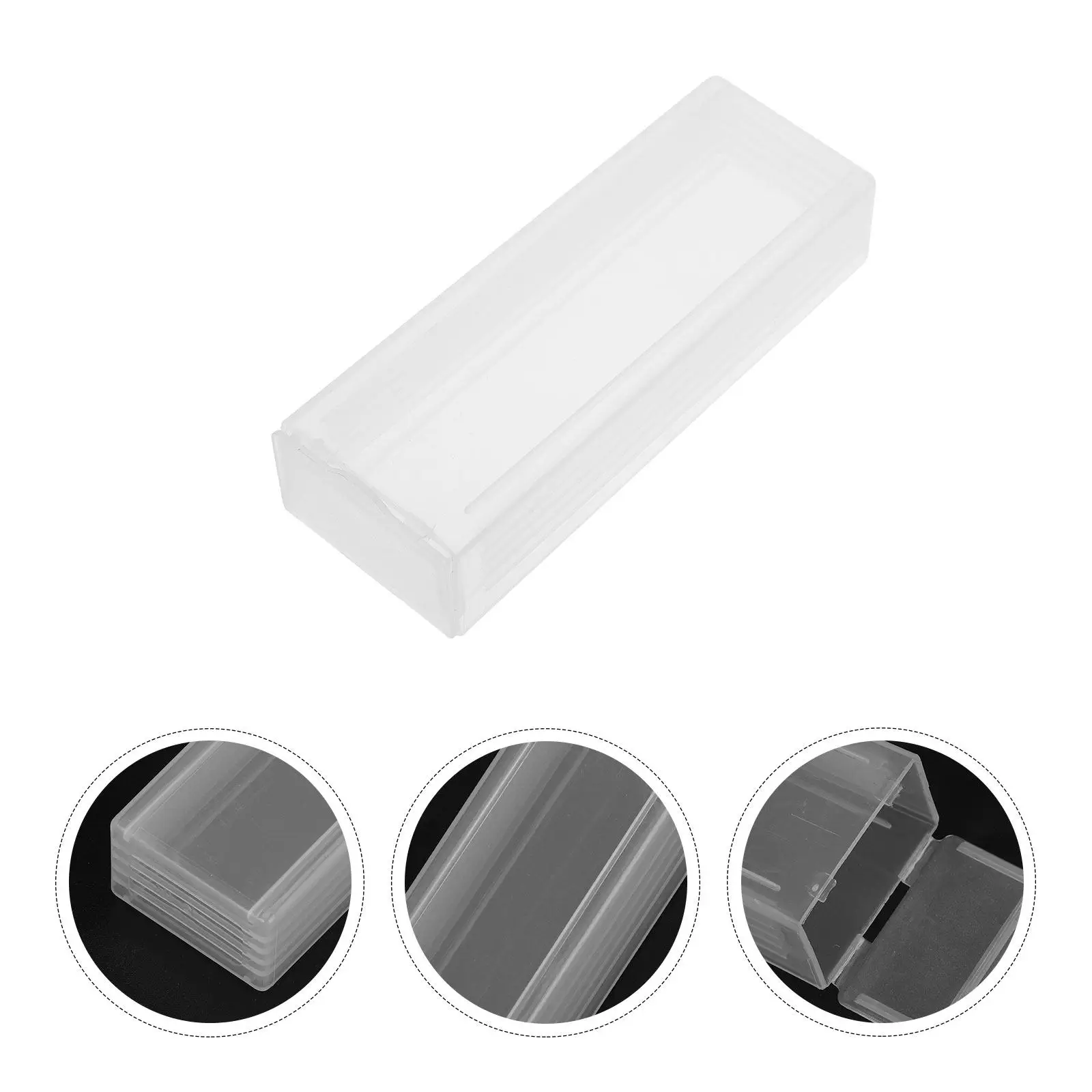 

5Pcs Slide Case Education Supplies ABS Slide Storage Box for Pathology Slides Slotted Separation Easy Removal Snap Lock