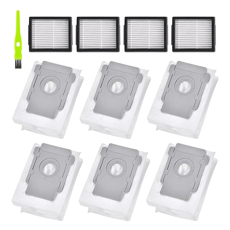 6個の真空バッグと4個のHEPAフィルター,Roomba i7 j7 j7 i3 i3 i4 i4 i6 i6 i & jシリーズと互換性があります