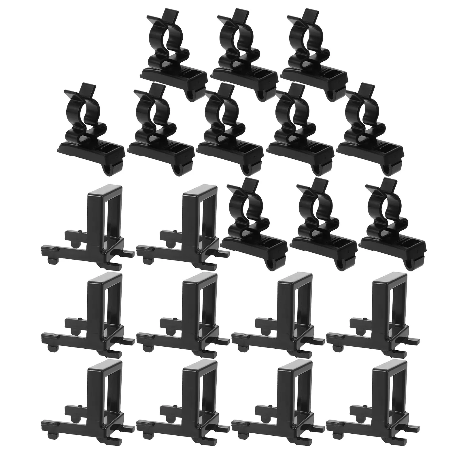 20Pcs Plastic Pegboard Hooks Heavy Duty Tool Holder Mounts Anti-Slip Spray Bottle Storage Rack Garage Shelving Hooks Pegboard