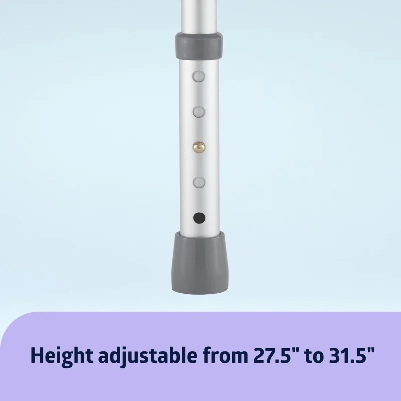 Toilet Safety Rail For Seniors w/Easy Installation, Height Adjustable Frame, Bathroom Assist Rail with Armrests