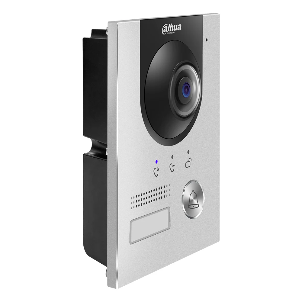 Dahua Original VTO2202F-P-S2 2-wire IP Villa Door Station 2MP Colorful 160° Fisheye Camera POE Video Intercom IK07&IP65 2 Locks