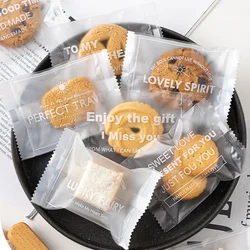 100pcs 7*10cm Nougat Candy Plastic Bags Heat Seal Packing Bag Birthday Wedding Party Gift Wrapping Decor DIY Baking Supplies