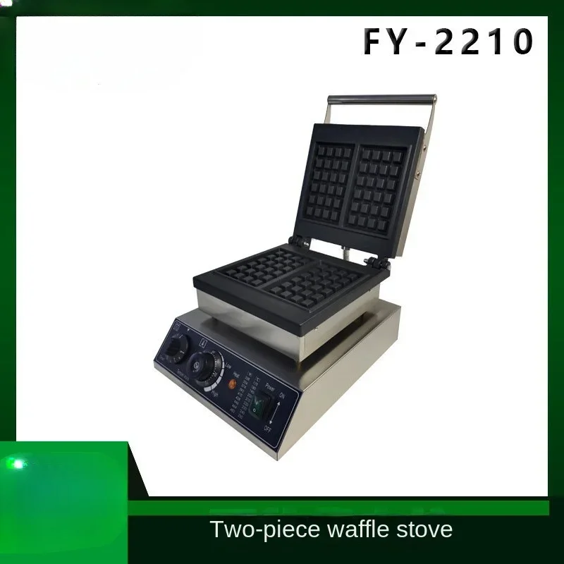 FY-2210 Square Waffle Machine Commercial Electric Heating Muffin Machine Checkered Cake Machine Factory Direct Sales