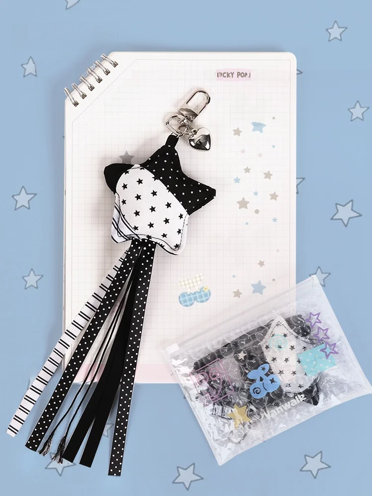 VANWALK Lucky Pony Tassel Pendant Star Shape Fashion Accessory for Girls Handbag Keychain Decorations Chinese Brand Basic Style