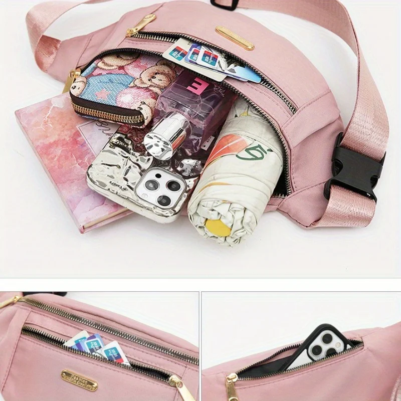 Waist Bags belt bag Women Oxford Leisure Color Hip Bum Bag Shoulder Crossbody Chest Bags Handbags All-match Messenger Belt Bag