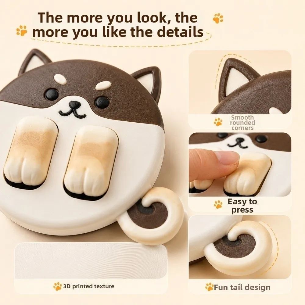 3D Printed Switch Panel Cover 86 Wall Switch Raised Paw Buttons Light Switch Cover Rounded Edges Cartoon Animal