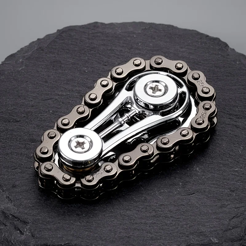 ใหม่เฟือง Flywheel ปลายนิ้ว Gyro Fidget Spinner Antistress ความวิตกกังวลโลหะโซ่จักรยาน EDC Spinner Fidget ของเล่นสําหรับผู้ใหญ่
