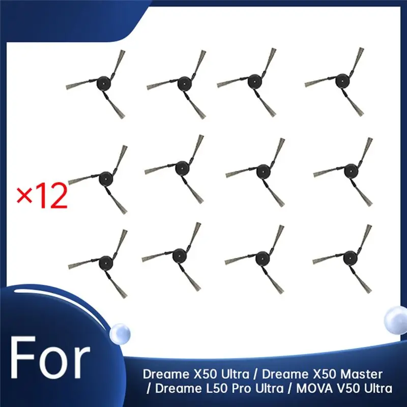 IALJ-12 Pcs Side Brush For Dreame X50 Ultra / Dreame X50 Master / Dreame L50 Pro Ultra / MOVA V50 Ultra Vacuum