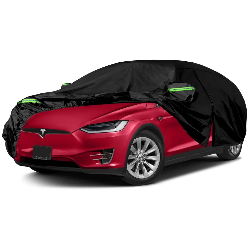 

Водонепроницаемые автомобильные чехлы, замена для Tesla Model X 2015-2025 годов с портом зарядки на молнии двери для защиты от снега, дождя, пыли и града