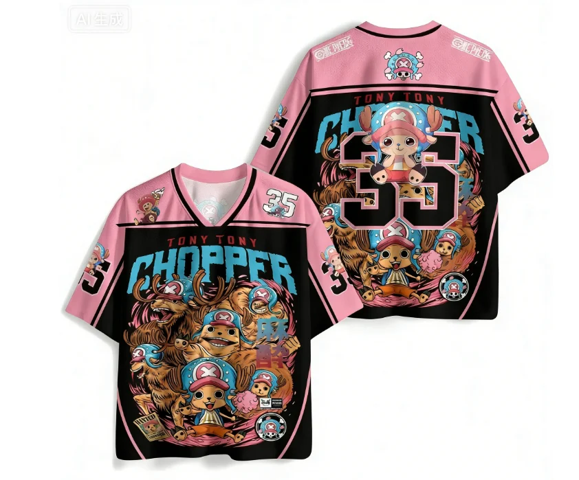 

One Piece Anime Series Monkey D. Luffy Gear 5 Nika Oversize Jersey Unisex Streetwear Daily Casual Outfit T-shirt for Anime Fans