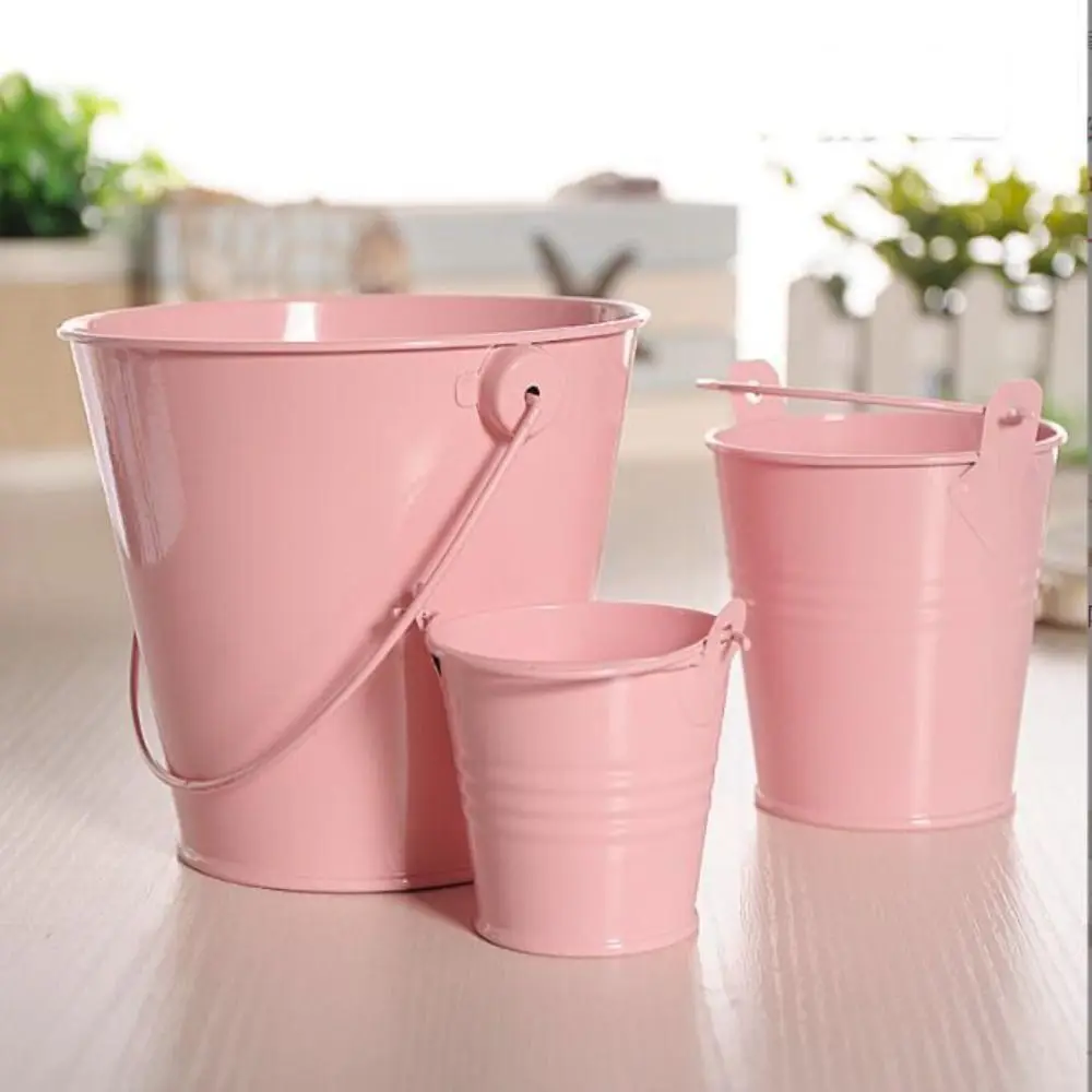 Miniature Simulation Water Bucket Simulation Accessories Dollhouse Mini Water Bucket 1/12/1/6 Iron Kitchen Pretnd Play Bucket