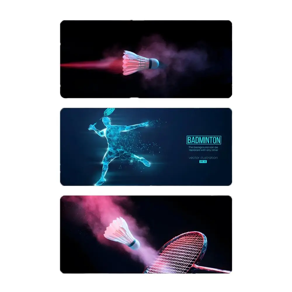 sport energetic P-Power Badminton Mouse Pad Mousepad Large Gaming LockEdge Thickened PC Table Desk Mat