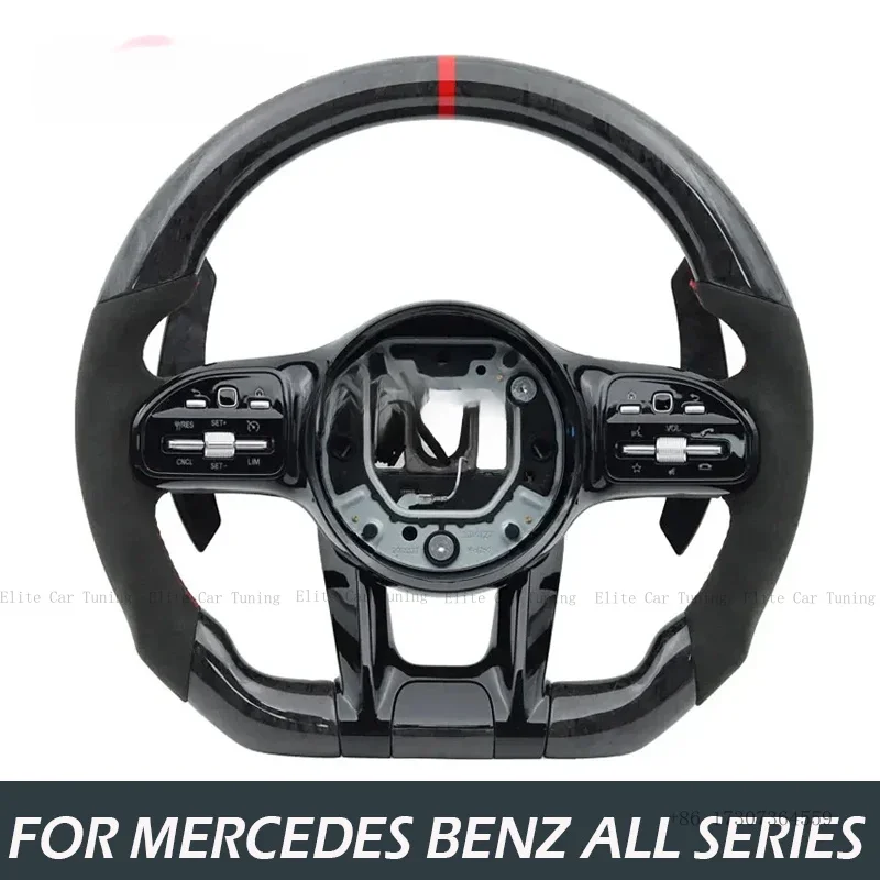 

Кованый карбоновый руль для Mercedes-Benz W166 W167 W177 W204 W205 W212 W213 W222 C43 A45 E220 GLC CLA CLS GLE