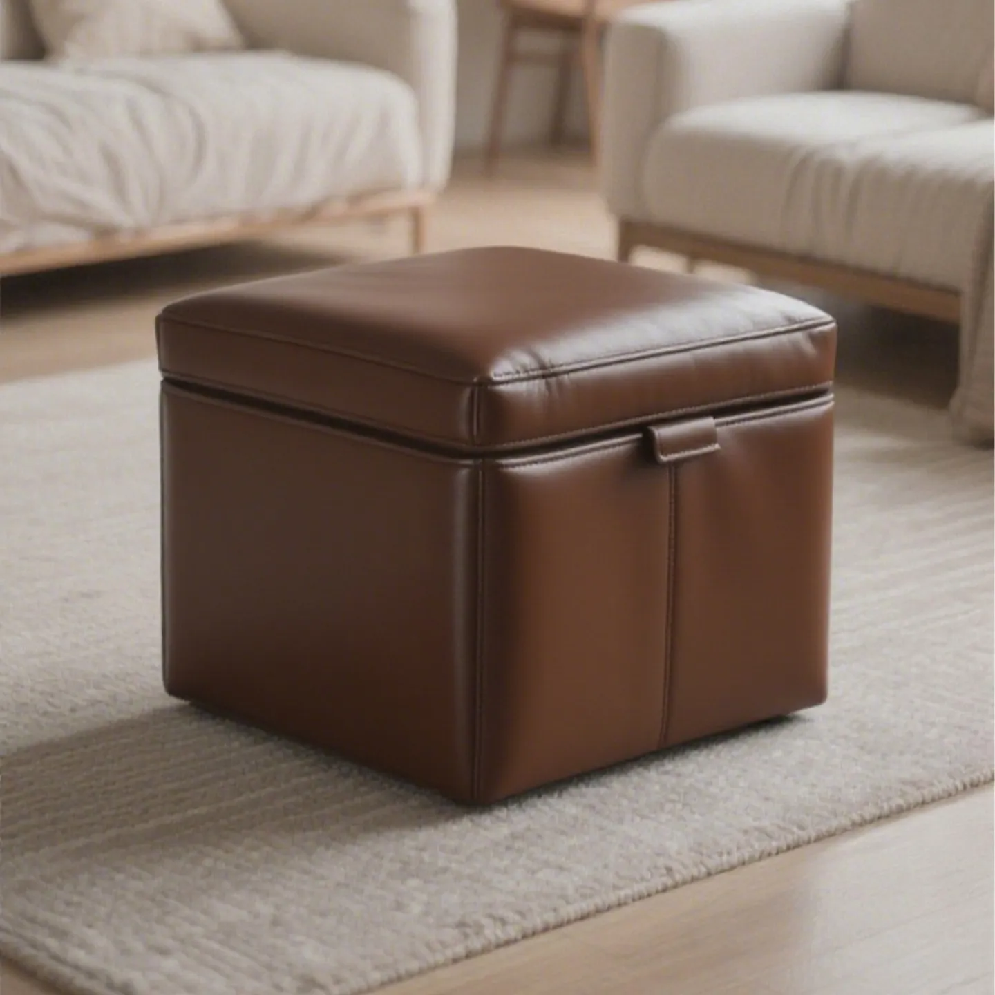 Relaxing Individual Foot Stool Office Upholstered Entrance Foot Stool Minimlist Taburete Almacenamiento Balcony Furniture ﻿