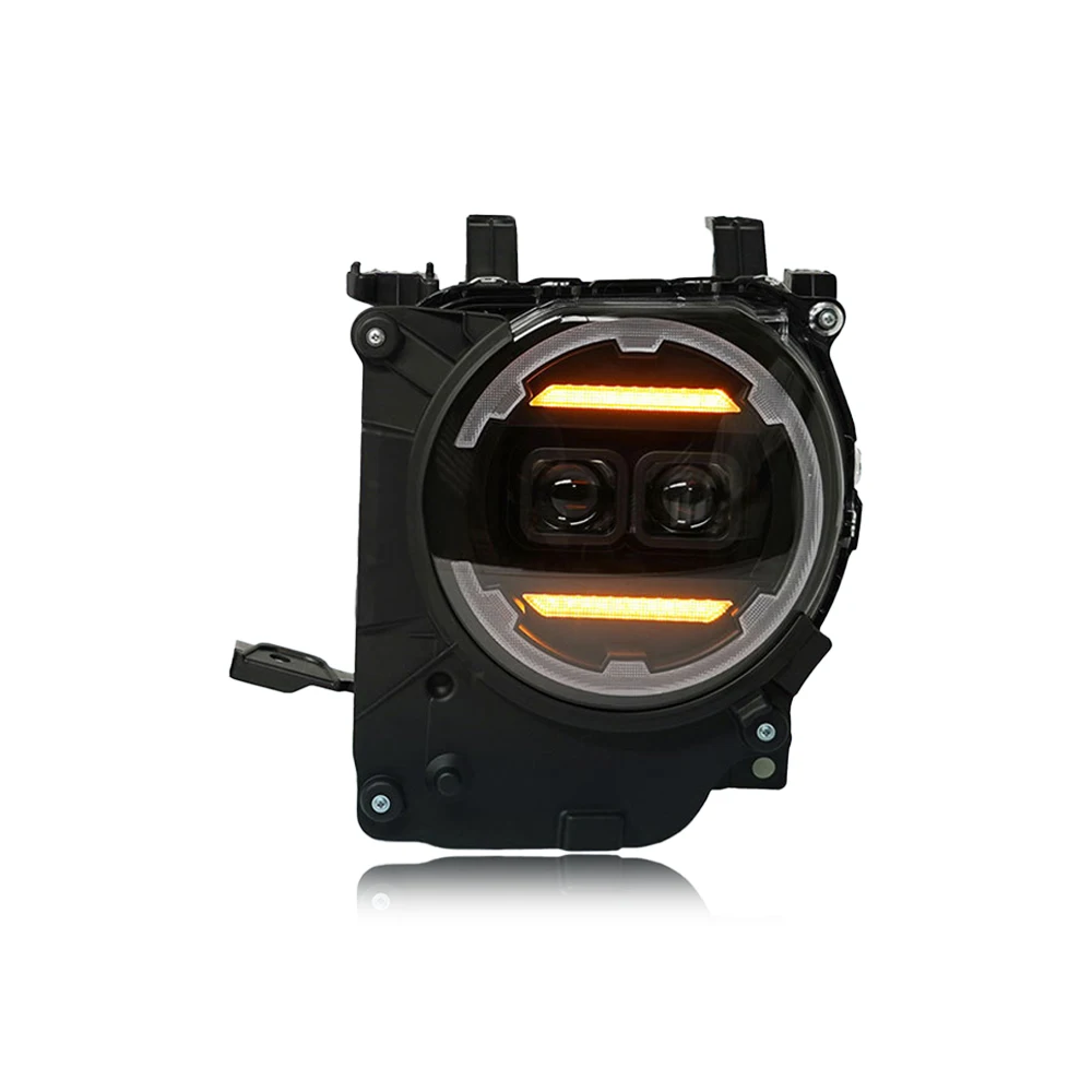 LED Headlight Assembly for Toyota Land Cruiser 76 2024-2026 Projector Lens Start Animation Flashing Turn Light Plug and Play