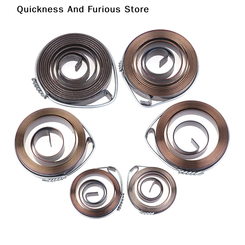 【T】1Pc 0.7-1.5 Thickness 680-1540mm Length Spiral Flat Wire Coil Torsion Constant Force Extension Bench Drill Scroll Springs
