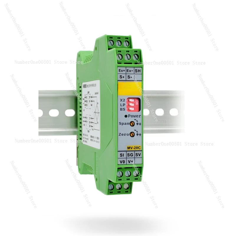 Precision Weighing Transmitter Strain Bridge Force Measurement Pressure Tension Millivolt mV Signal Amplifier 0-20mA ± 10V