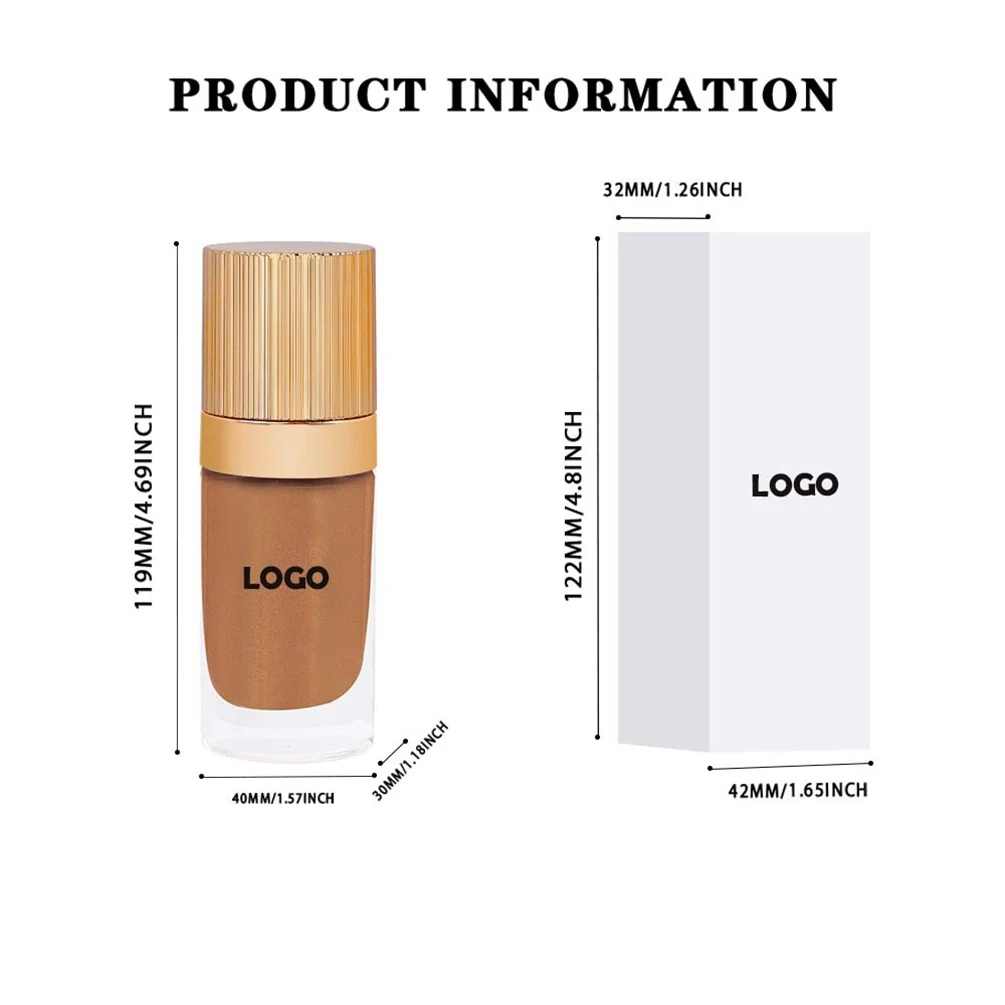 4-Farben-flüssiger Textmarker mit individuellem Logo, schimmerndes Pigment, Private Label, langlebig, feuchtigkeitsspendend, für Gesicht und Körper, leuchtendes Make-up im Großhandel