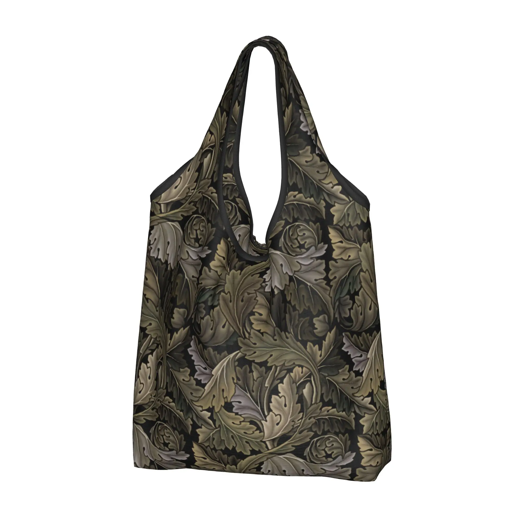 Fashion Printed ACANTHUS IN OLIVE GROVE  WILLIAM MORRIS Tote Shopping Bag Portable Shoulder Shopper  Handbag