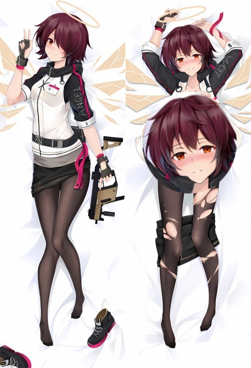 Anime Game Arknights Exusiai Cosplay Dakimakura Pillow Case Anime Hugging Body Prop