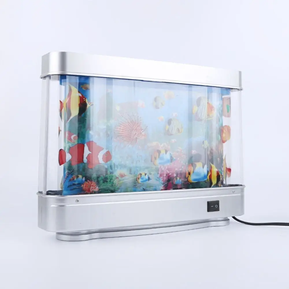 Virtual Ocean Dynamic Simulation Ornamental Fish Lamp With Switch Waterproof Aquarium Decorative Night Light Plastic Cute