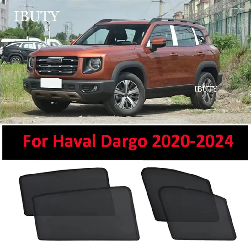 

For Haval Dargo 1st Gen 2020-2024 Magnetic Car Mesh Sun Shade Side Window Curtain Sun Visor Sunscreen Insulation Sun Protection