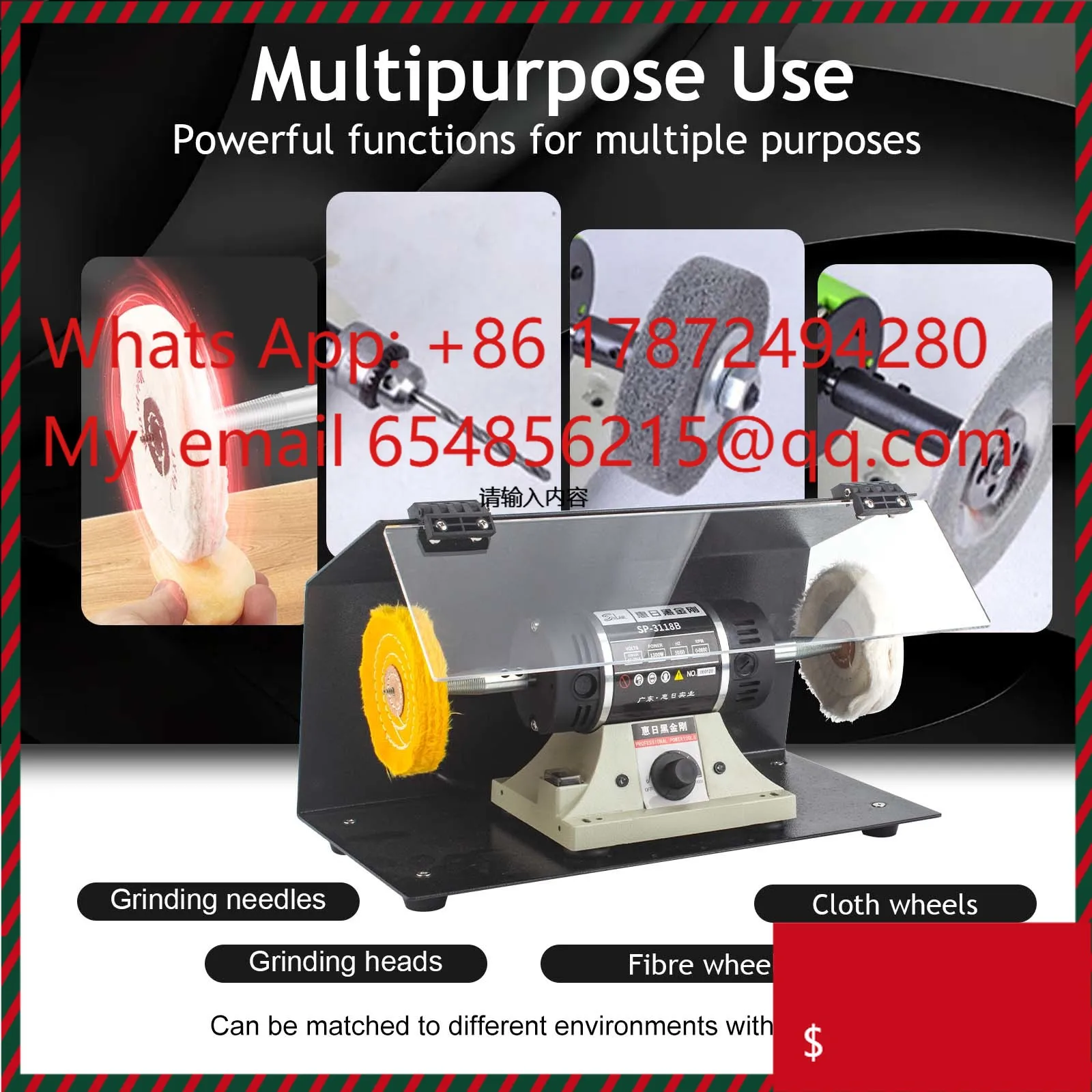 Boasta Gold Double Wheel Polishing Electro Machine Goldsmith 1300w 8000r 220V Jewelry Steel Cleaners Making Equipment Polisher