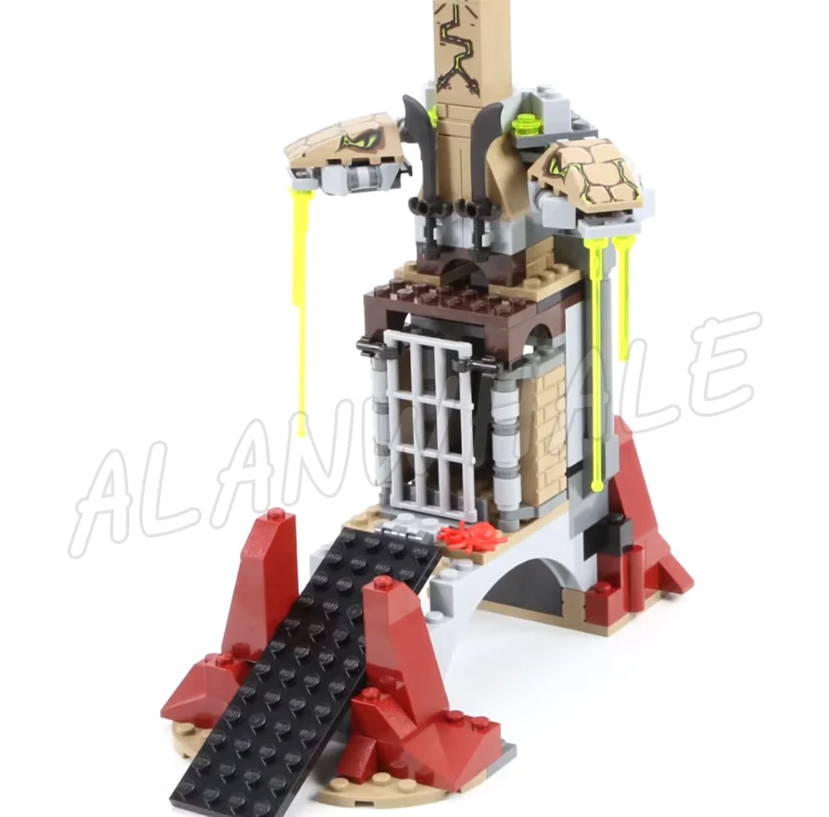 911 elementów Shinobi 4-głowicowy Ultra Epic Dragon Battle Snake Prison Devourer 9789 Klocki Konstrukcyjne Kompatybilne z Modelami