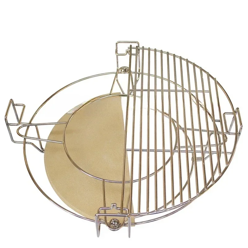 Divide And Conquer Cooking System 18 Inch Round Kamado BBQ Grill Accessories