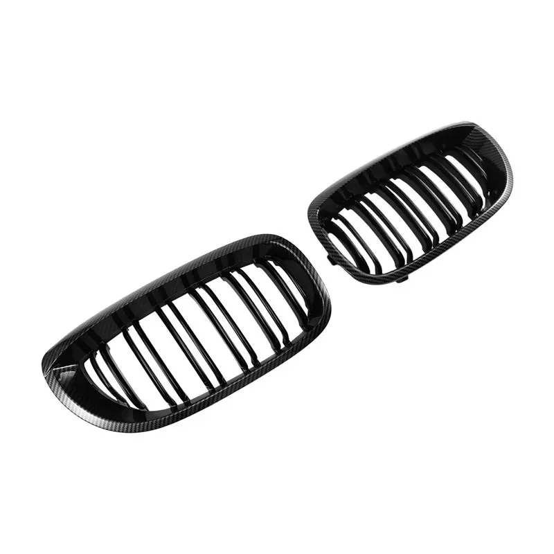 

A03Z-подходит для BMW E46 2D LCI 2003-2006, передняя решетка для почек, гриль с двумя планками, автомобильные аксессуары в стиле углеродного волокна