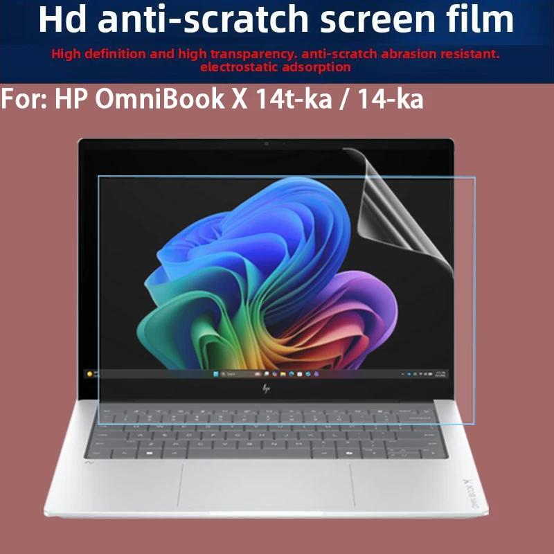 

Пленка для клавиатуры HP OmniBook X 14t-ka, защитная пленка для экрана ноутбука OmniBook X 14-ka, антибликовая пленка, матовая антибликовая пленка.