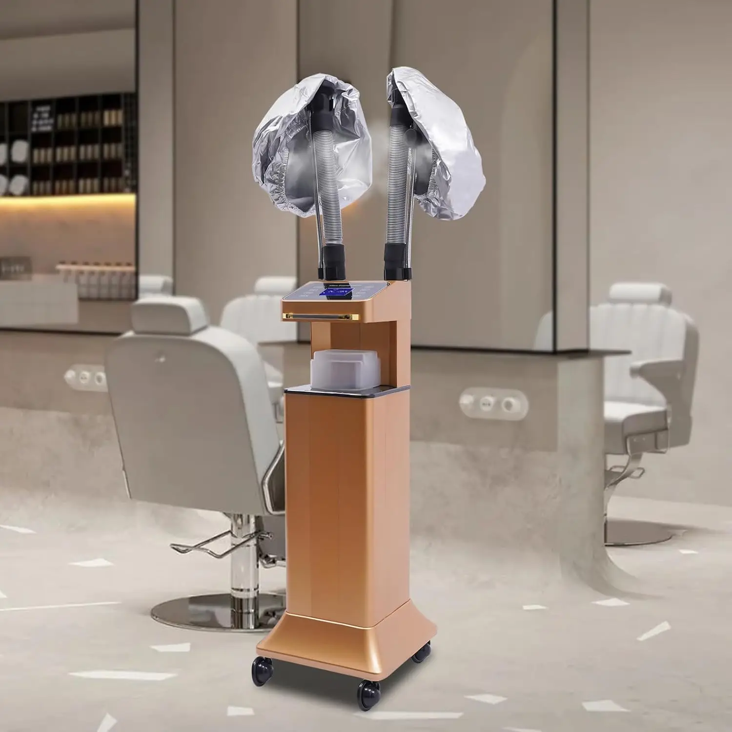 

Профессиональный паровой утюжок для волос с озоном, 650 Вт, многофункциональный аппарат для окрашивания волос с таймером и регулировкой температуры