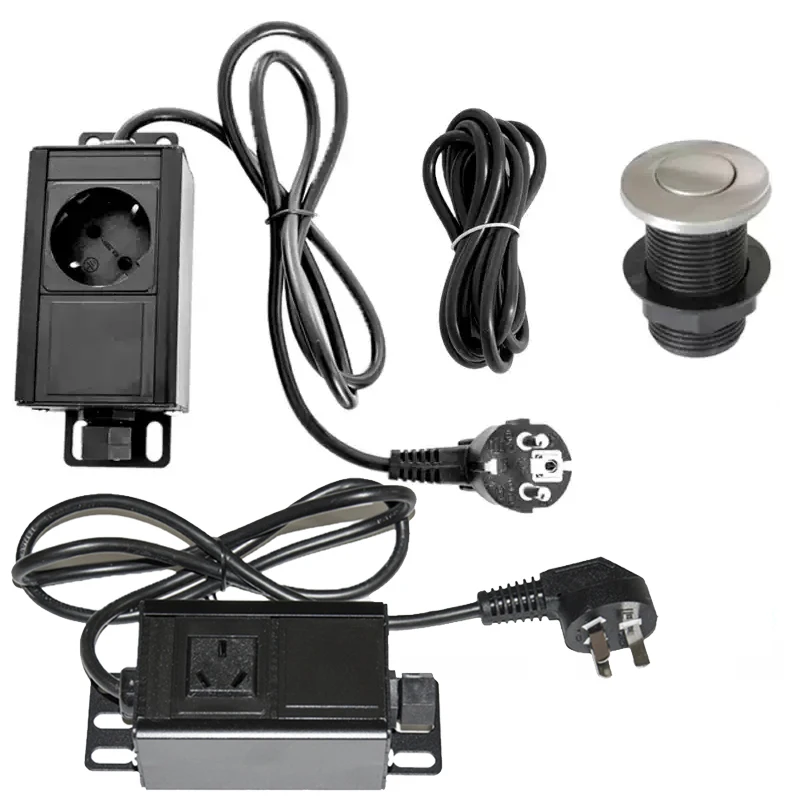 Garbage Disposal Air Switch Kit Sink Top Airbutton for Waste Disposer Aluminum Alloy Control Module Air Activated Switch Button
