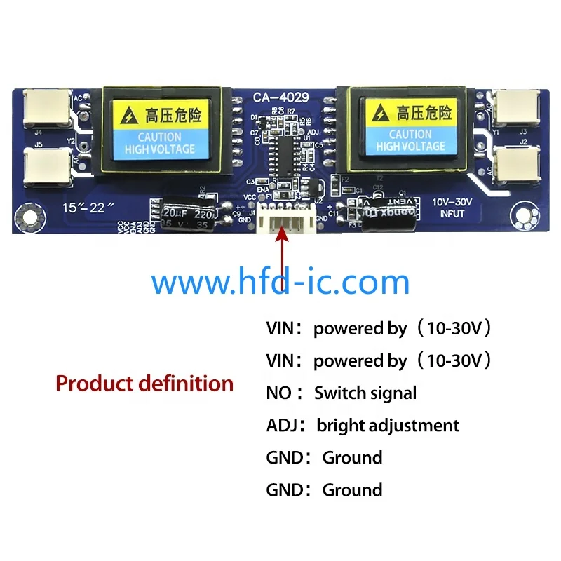 CA-4029 LCD LED backlight inverter board 10V-28V 4 lamps led tv universal constant cuurent for PC monitor CCFL avt4029