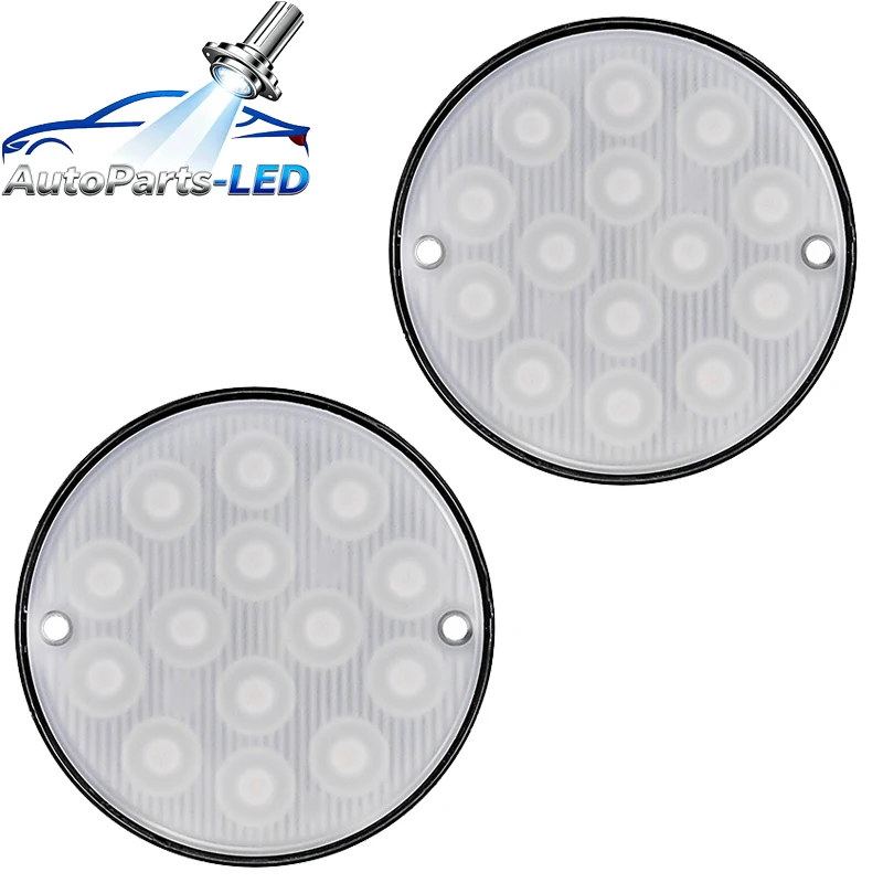 

10pcs 14 LED 48W Round Truck Trailer Tail Stop Brake Marker Flashing Strobe Light Car Truck Light Emergency Signal Lamp