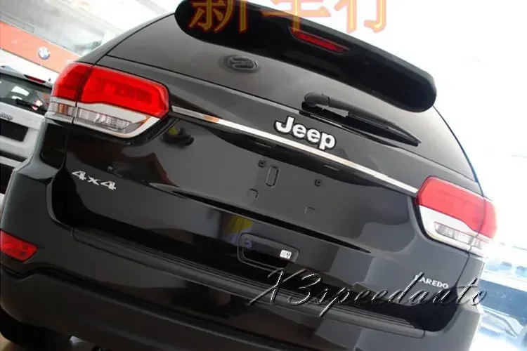 Chromed Tailgate rear Trunk Hatch Lower Lid Trim For Jeep Grand Cherokee 2014-2019