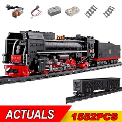 MOULD KING City Series The QJ Steam Locomotives Remote Control Train Building Blocks Bricks Kids DIY Funny Toys Christmas Gifts