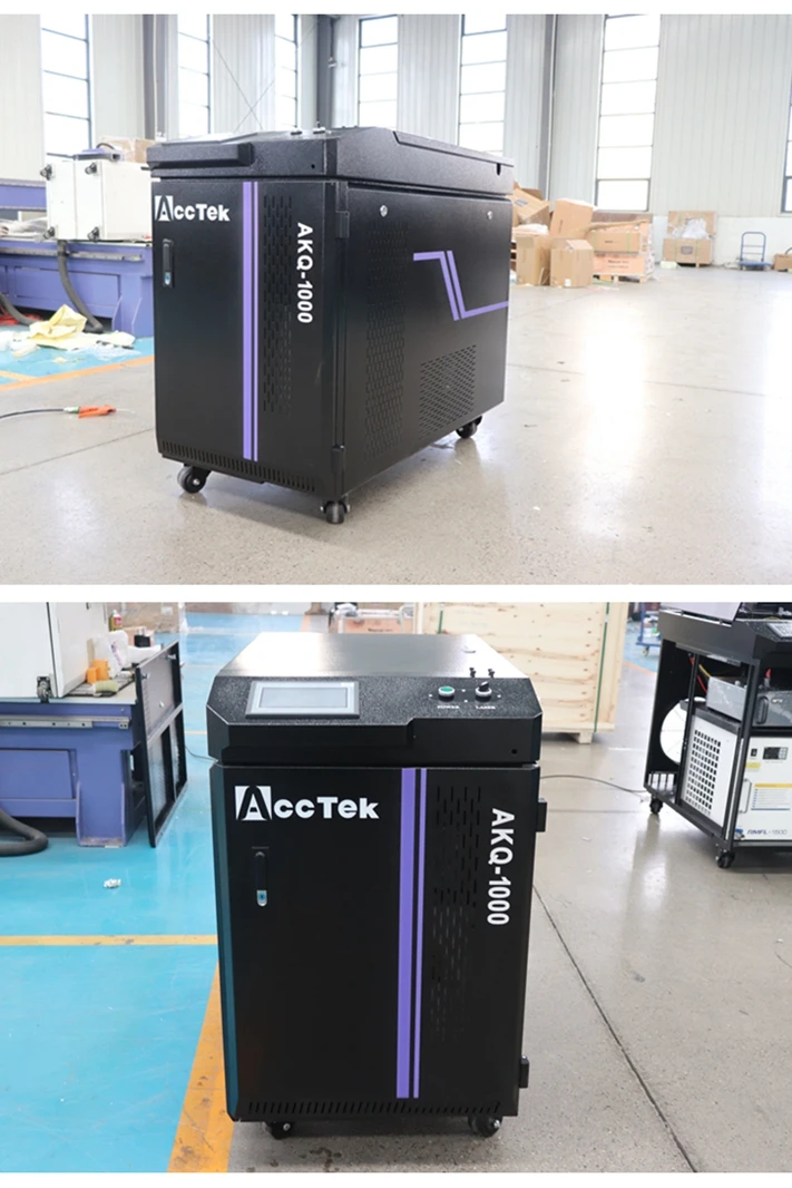 AccTek AKQ  CNC  Laser Cleaner Portable Laser Cleaning Machine 3000W 2000W 1000W