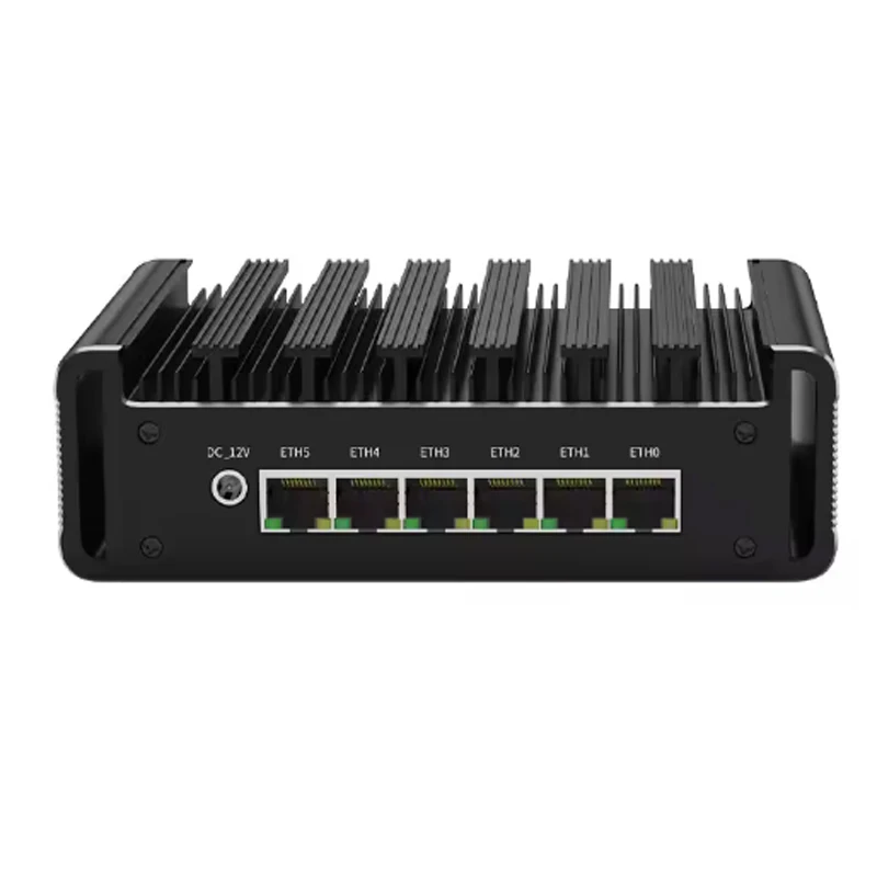 Router per apparecchi firewall Intel N100 6x2.5G i226-V Mini PC DDR5 2xNVMe Computer industriale pfSense Home Server OPNsense Proxmox