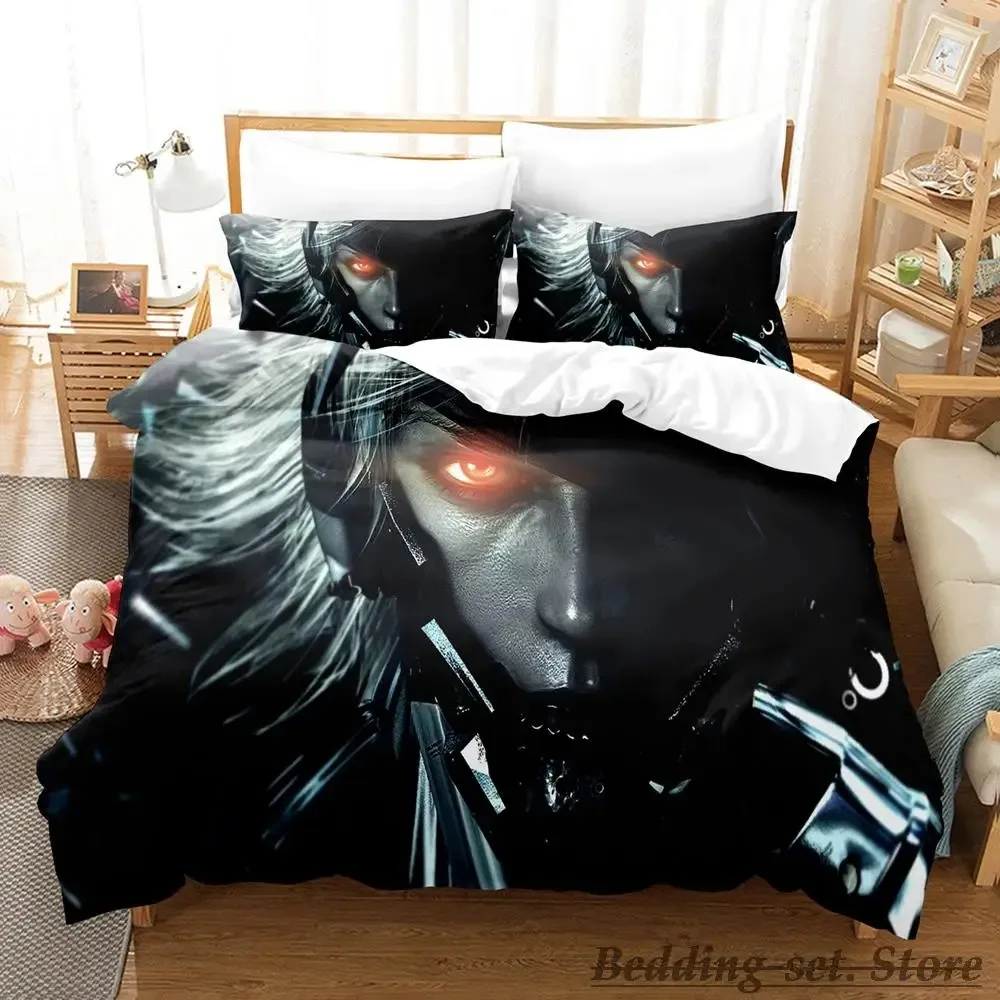 2023 Game Metal Gear Rising Revengeance Bedding Set Single Twin Full Queen King Size Bed Set Adult Kid Bedroom Duvetcover Sets