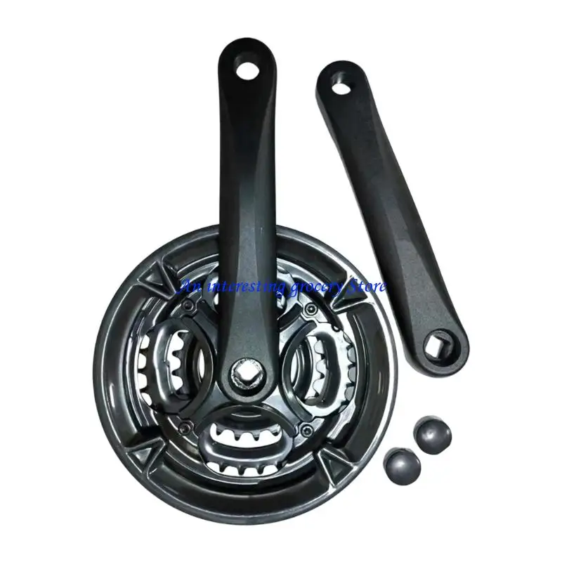 

652D Round Hole Mountain Bike Crankset Road Folded Convenient Crankset Tapers for Enhancing Cycling Efficiency
