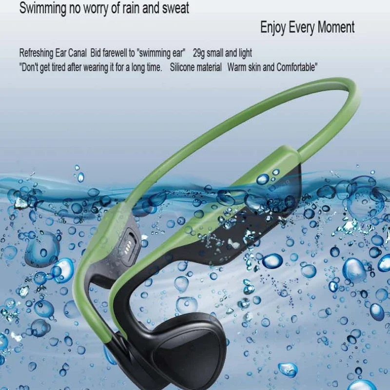 

Bone Conduction Swimming Earphones Built-in 8GB Memory IPX8 Deep Waterproof Wireless Bluetooth Headphones Outdoor Sports Headset