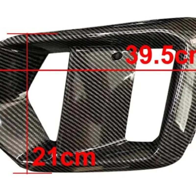 Carbon Fiber Look For Ford Focus RS 2015 2016 2017 2018 Car Exterior Accessories Fog Lights Frame Fogs Lamp Cover Grille`