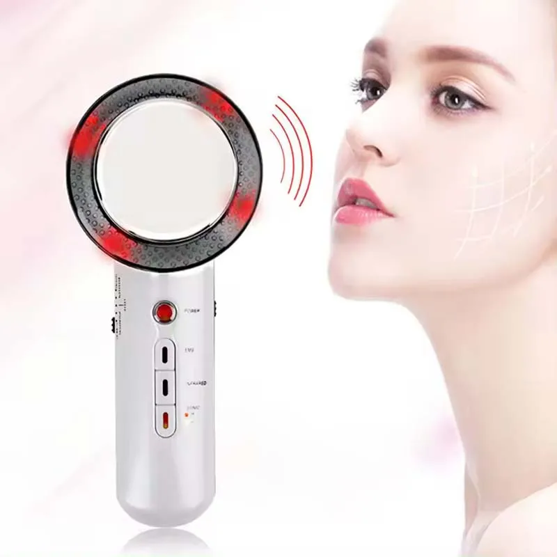 

3 In 1 EMS Ultrasonic Cavitation Weight Lose Facial Lifting Body Slimming Massager Galvanic Infrared Lipo Fat Burner Machine